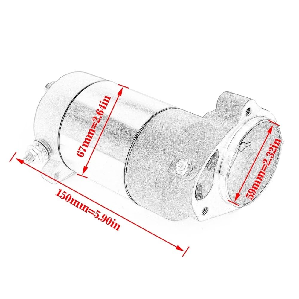Motorino Di Avviamento Elettrico Per Polaris Sportsman 335-500 E Scrambler 400-500 – Compatibile 1993-2011, Metallo, Alta Potenza