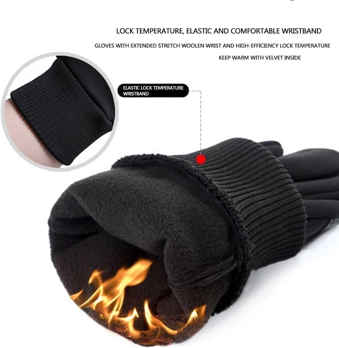 Guantes Running Guantes De Ciclismo For Deportes Al Aire Libre Cálidos De Invierno For Hombres Y Mujeres, Guantes De Invierno Con Todos Los Dedos Guantes Deporte Hombre