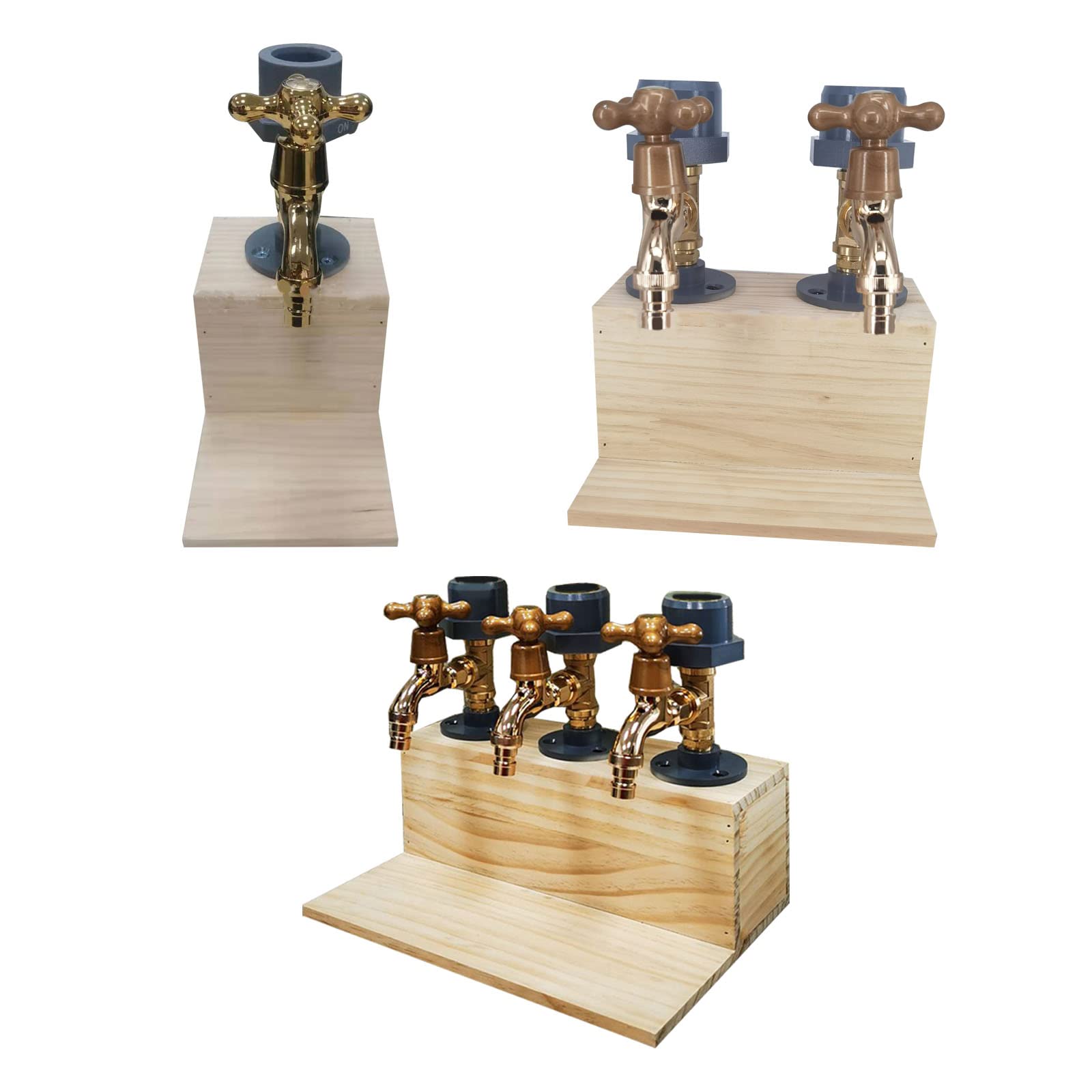 Leimezsty Wood Liquor Dispenser for Home Bar Cocktails Wine Dispenser Beverage Dispenser Faucet Drink Dispenser for Liquor Bottles