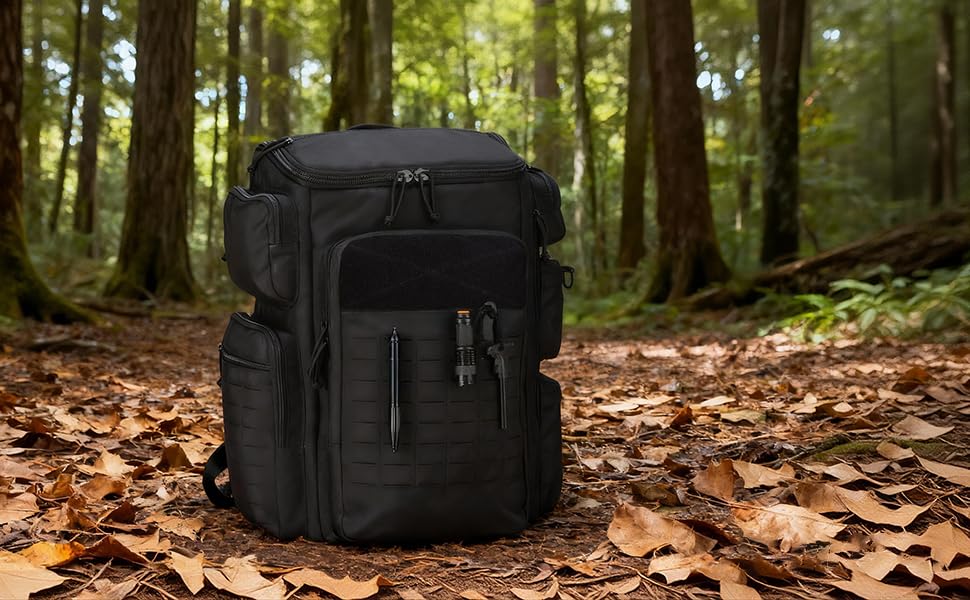 Mochila táctica impermeable 50L para deportes y senderismo miniatura 4