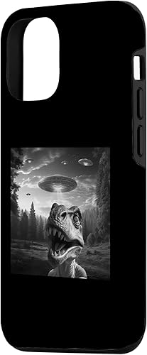 Miniatura 5 de iPhone 11 Pro Alien UFO Selfie T-Rex Spaceship Weirdcore Funny Dino Case