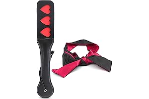 SM Paddle Black Flogger Whip Crop and Mask Fetish Set