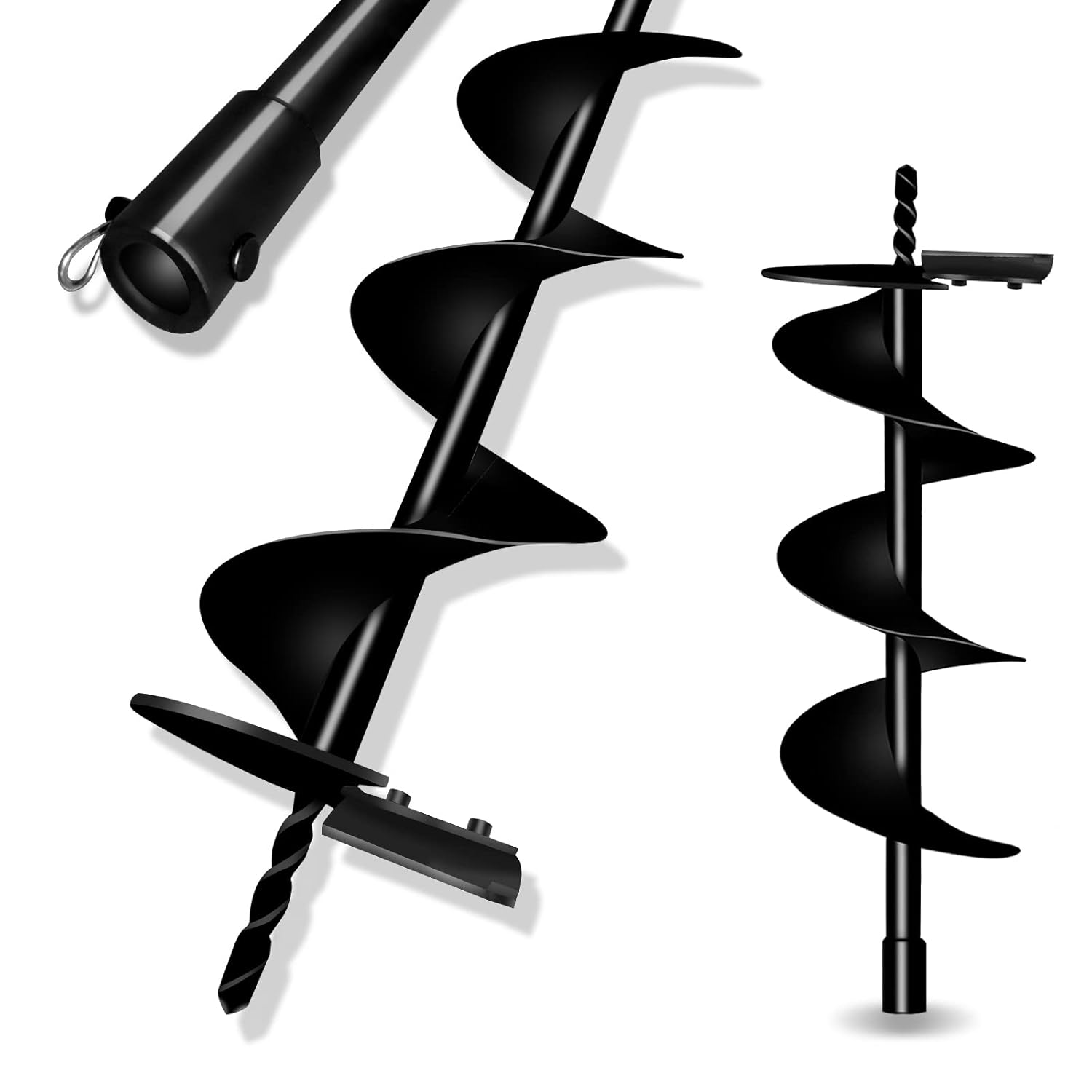 Spiral Earth Augers for Electric Auger Power Heads Garden Solid Shaft