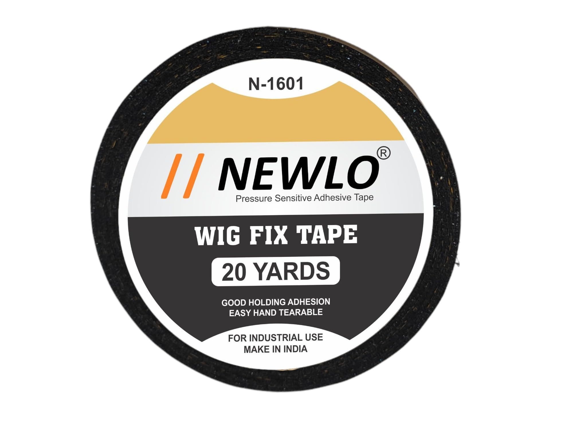NEWLO Hair Wig Black Cloth Tape 20Yard | Double-sided Tape | Waterproof | Wig Fix Tape | Adhesive Tape for Hair Extension