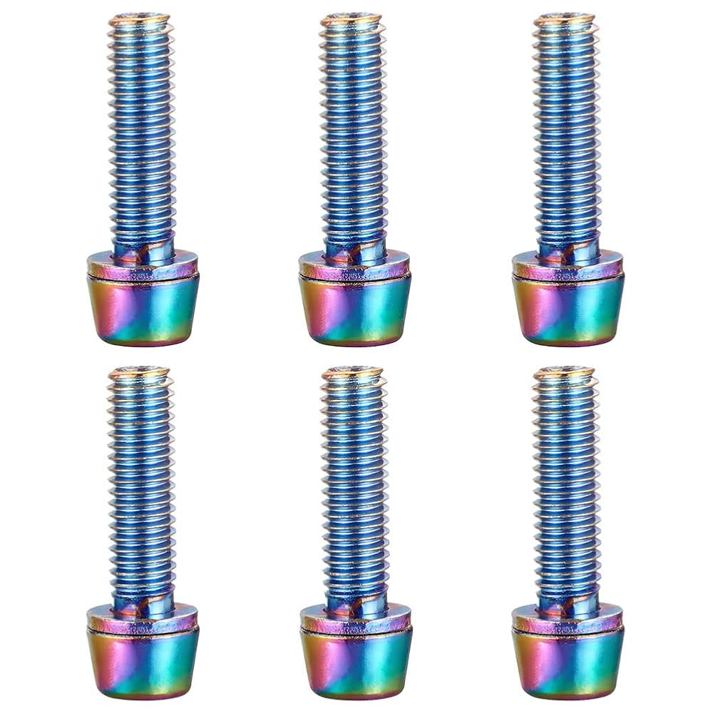 Amazon | Kigauru 6個セット 自転車 ステムボルト 固定ネジ TC4