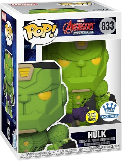 Funko POP! 833 Marvel Avengers The Hulk Mech Strike Glow in The Dark Exclusive Edition