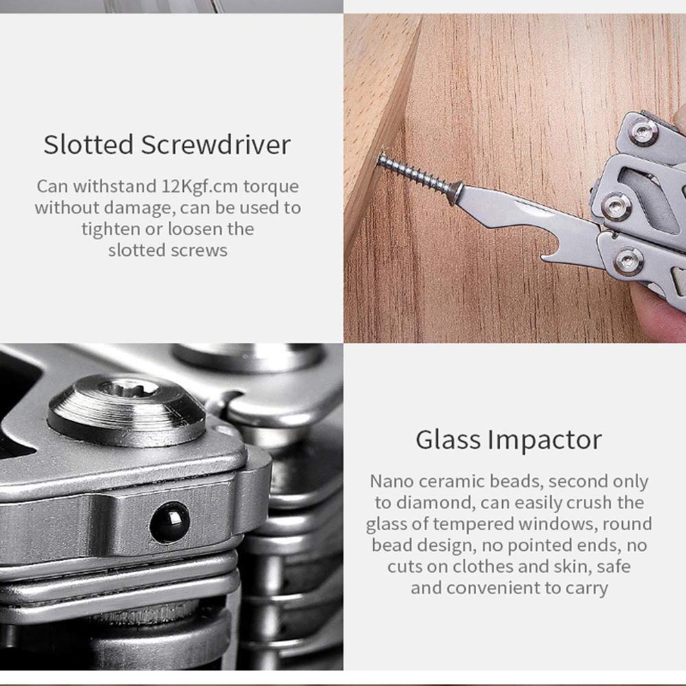 Nextool Flagship Pro 16-in-1 Multitool KT5020 Pocket Multi Function Pliers Durable Stainless Steel Multi Tools for Outdoor Survival, Camping, Fishing, Hiking, Hunting Backpacking