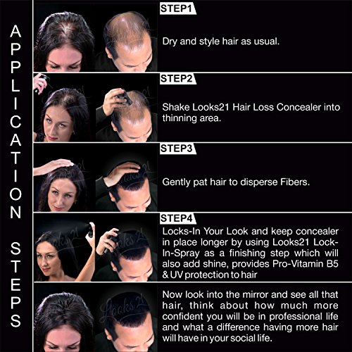 Looks21 Hair Loss Concealer (Natural Black, 15gm / 0.52oz) - Image 2