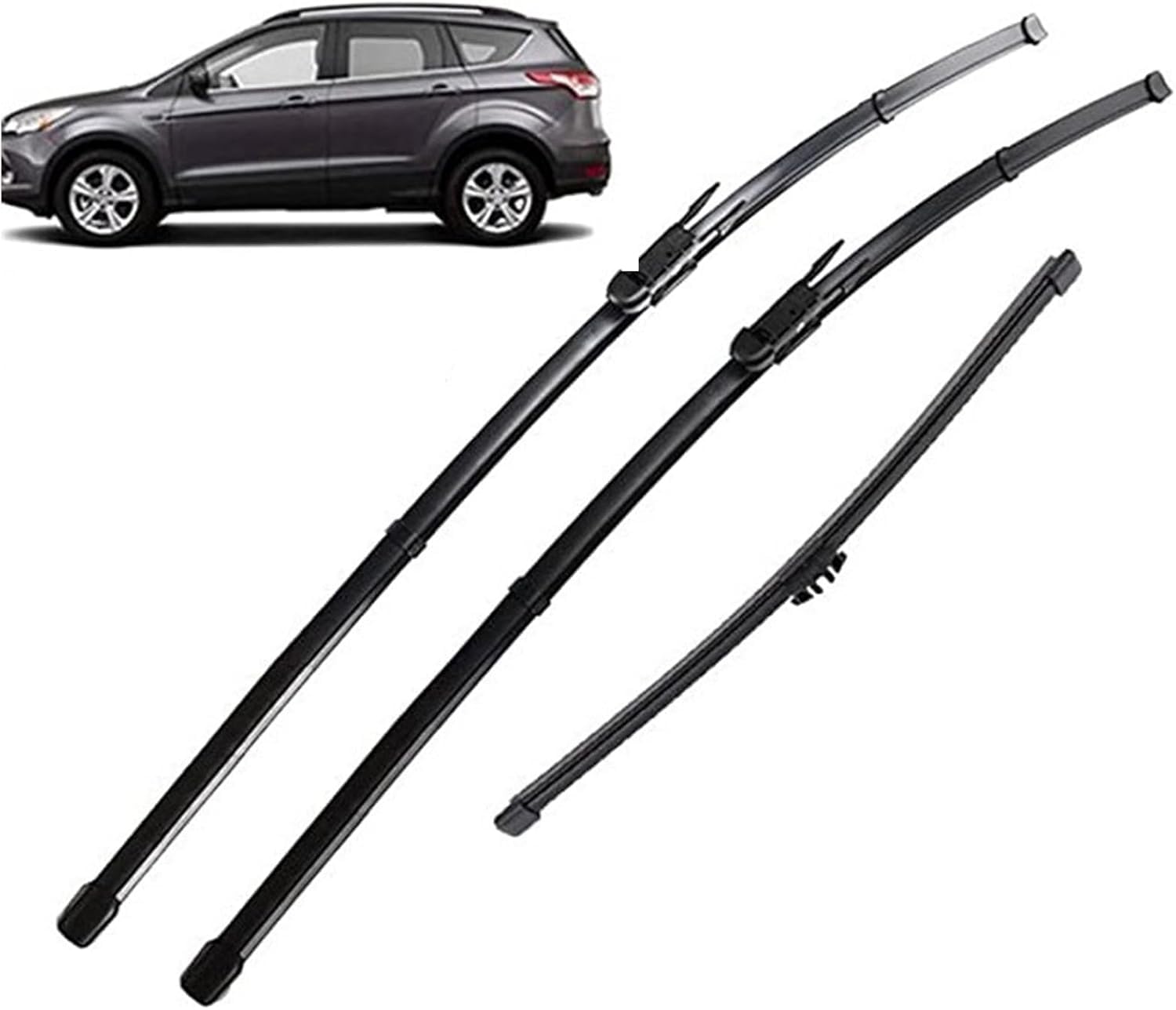 YIXINYI 3 Pcs Front + Rear Windscreen Wiper Blades for Volkswagen Touran 2003-2006, Windshield Wipers Exact Match Replacement Consistent All Climate Efficiency