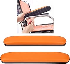 Almofadas de Braço para Cadeira de Rodas,Capas de Apoio de Braço de Cadeira de Rodas de Couro PU Longo, Apoios de Braço para Cadeira de Escritório,Travesseiro de Cotovelo para