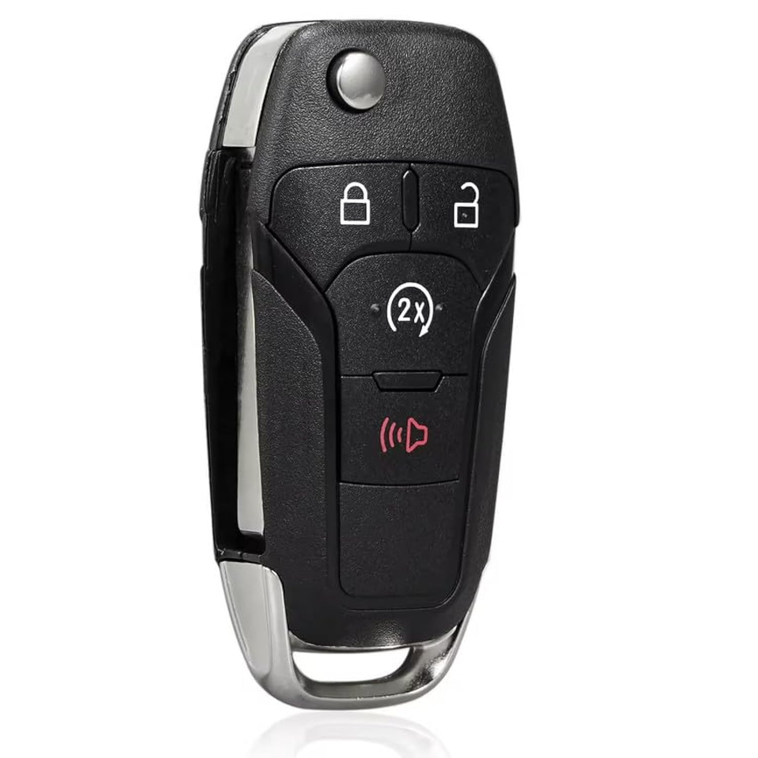 No Programming Needed. New Keyless Remote Flip Key Shell fits for Ford Fusion F-150 F-250 F-350 Key Fob Shell- no Programming Needed - N5F-A08TAA, 5923694 - No Battery transponder Batteries