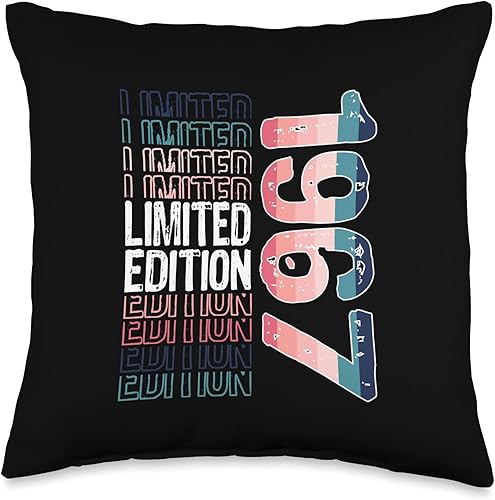 Limited Edition Vintage 1967 Retro Birthday Throw Pillow