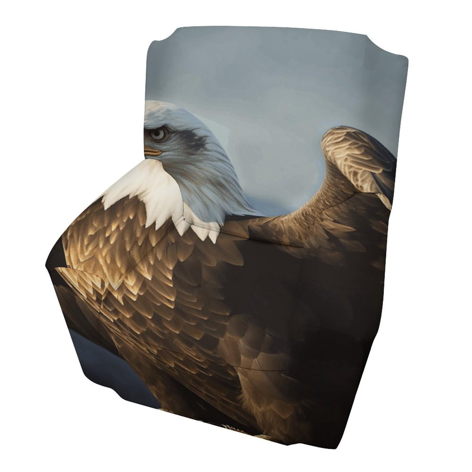 Fodpand Style Eagle Sofa Cover Soft 1 Seater Sofa Slipcover For Pets Washable,Couch Cover With Elastic Straps Furniture Protector