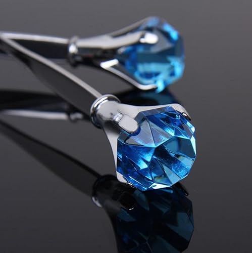 Miniatura 3 de WellieSTR - Juego de 4 cucharas para mezclar de acero inoxidable con cristales y diamantes de imitación, cuchara para coctelera, cuchara para