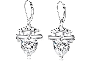 Graduation Dangle Earrings for Class of 2024