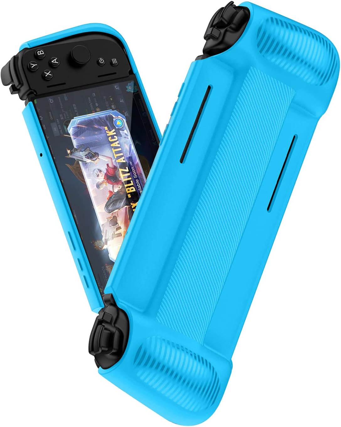 Thin Case for Razer Edge 5G - 6.8 Inch Protective Hard Back Cover, Rugged Case - Black (Blue)
