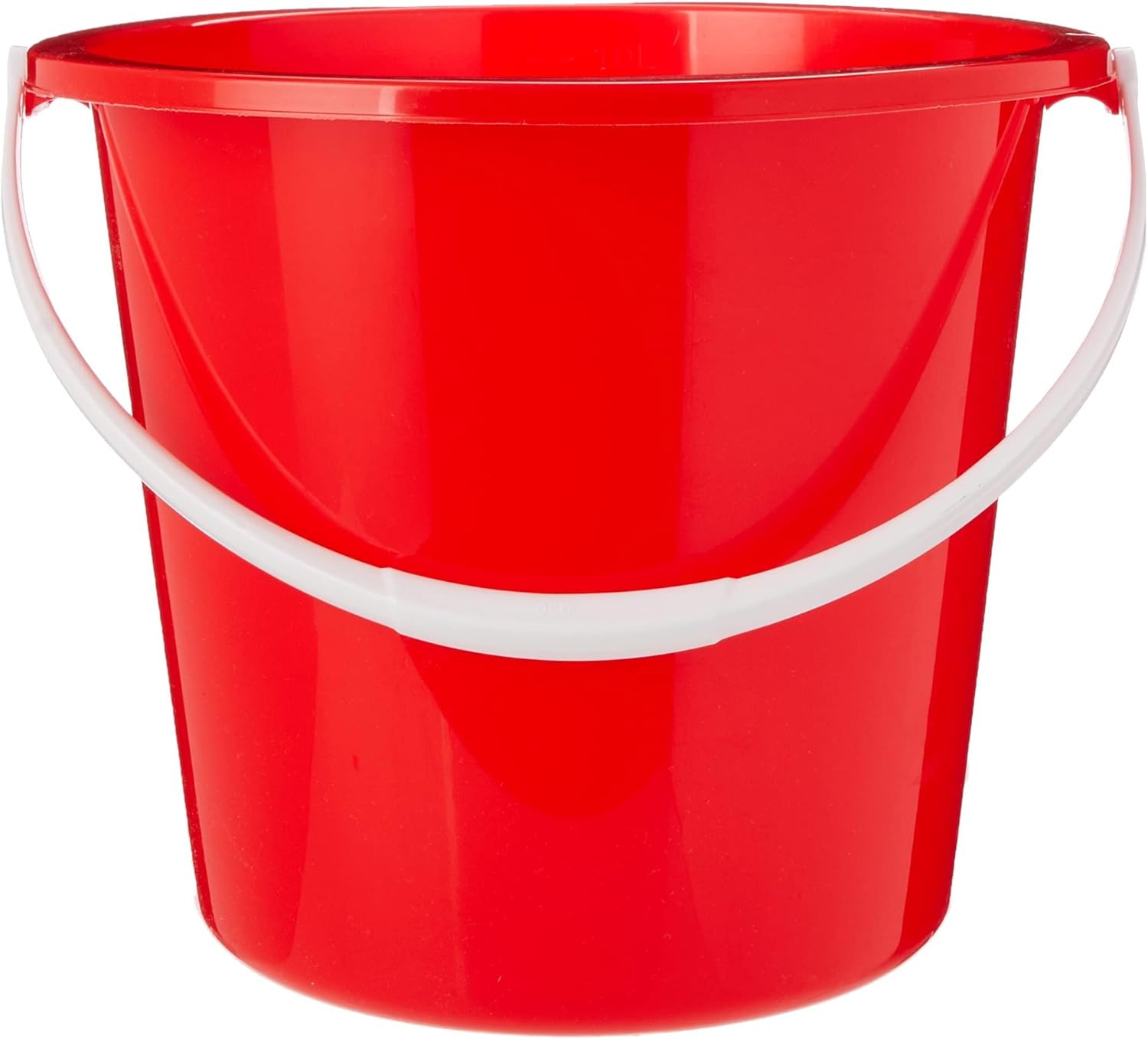 Round Plastic Buckets Colour red. Capacity 10 Litre. Amazon.ca