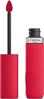 لوريال باريس احمر شفاه سائل من بلون مكثف تركيبة مات تدوم طويلا مع حمض الهيالورونيك مقاوم للتلطخ والانتقال والتلطخ درجة اللون: 245 French Kiss