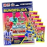 1 Starter (1 Sammelmappe + Sammlermagazin + XL-Spielfeld + 10 Karten + 4 Taktik-Karten + 1 limitierte + 1 Bundesliga Legenden Karte)