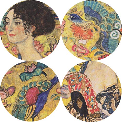 Portrait d'Adele Bloch en toile dorée Gustav Klimt pour salon chic - 3