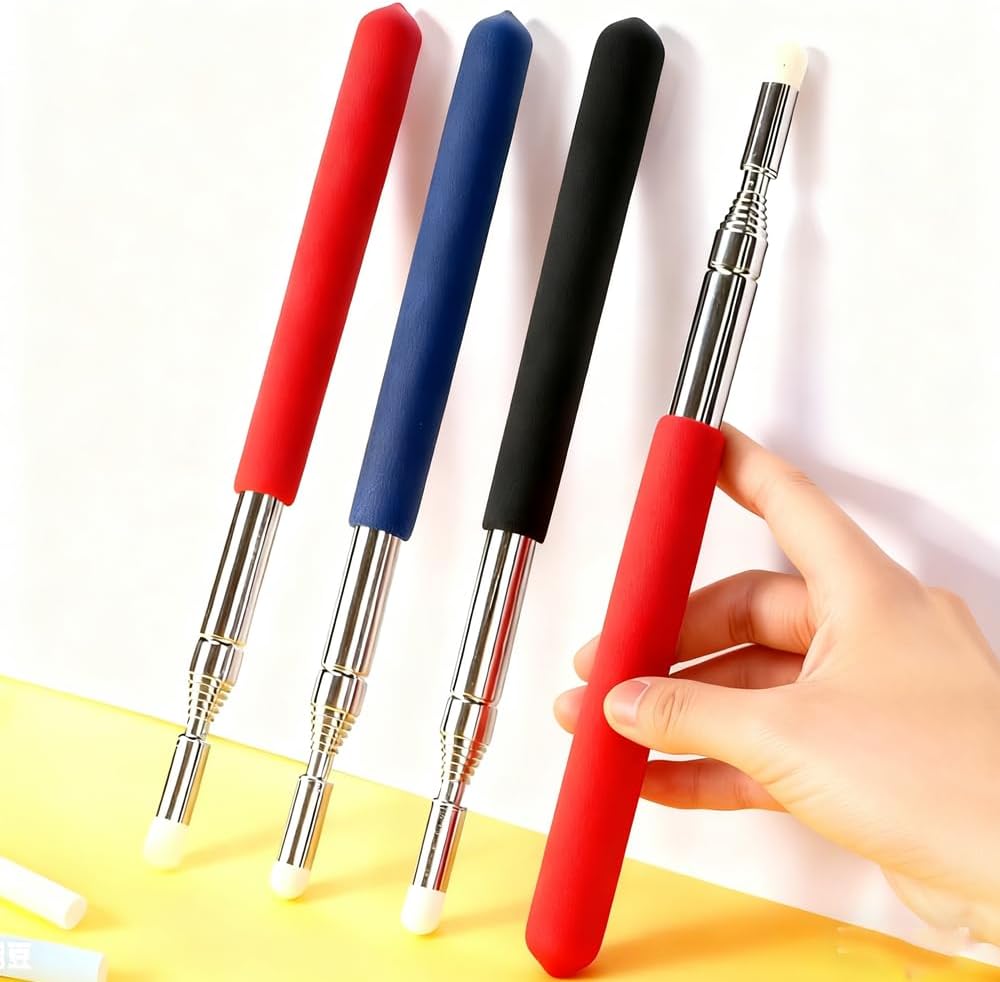 Teachers Pointer, Extends to 39 Inches Retractable Teaching, Retractable Handheld Presenter, Mini Hand Pointer for Teachers, Coach, Presenters