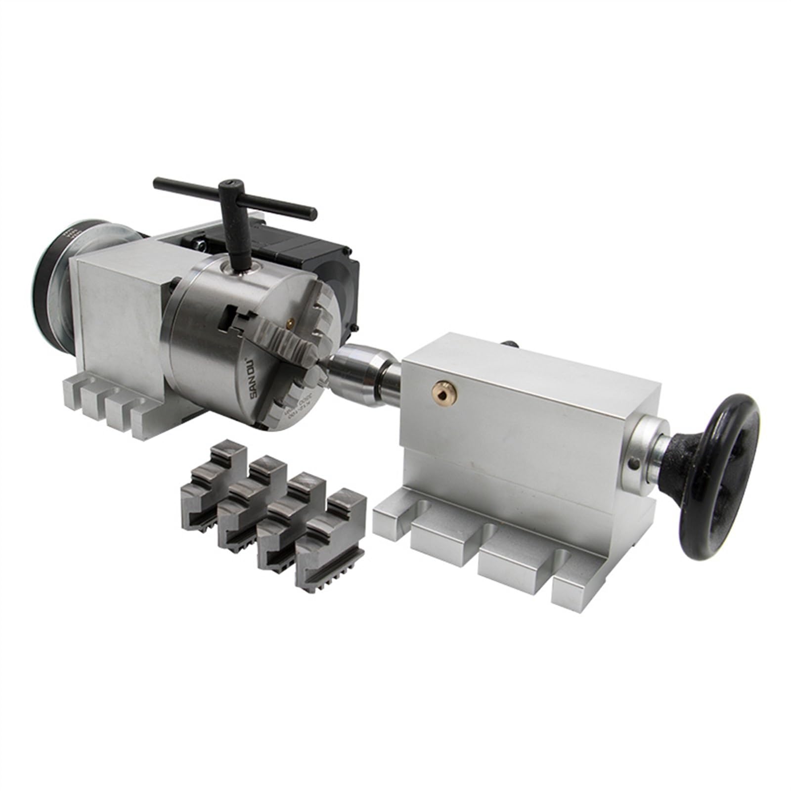 Silnik krokowy, Silnik krokowy Nema 34 z zamkniętą pętlą (4:1) K12-100mm 4 uchwyt szczękowy oś A Oś obrotowa Aixs + konik do routera(Figure 4 no motor)
