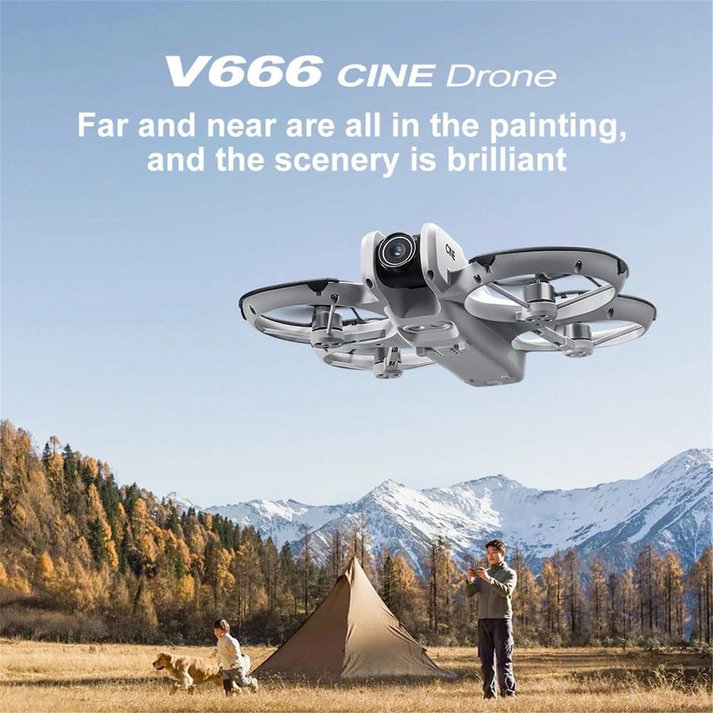 B,Single battery,v666 mini rc aerial drone 8k hd camera inteligentne unikanie przeszkód ekran 4,5 cala zdalne sterowanie silnik bezszczotkowy fpv drone zabawka