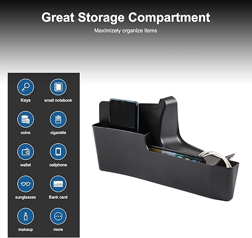 Miniatura 5 de TOYCIDFG Caja de almacenamiento colgante para consola de cambio de marchas, bandeja organizadora lateral para Mercedes Benz Clase G 2013-2018 W463