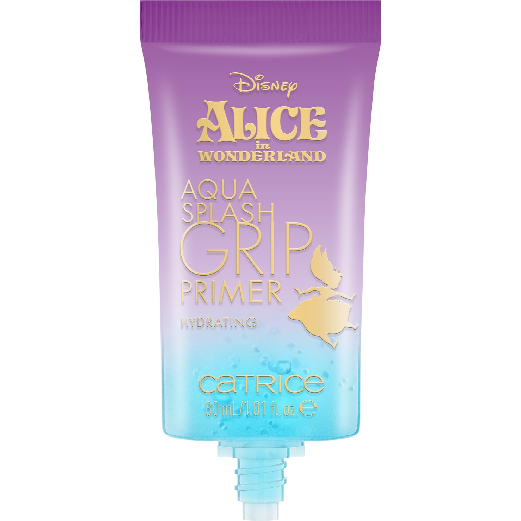 Catrice Disney Alice in Wonderland Aqua Splash Grip Primer, moisturizing/hydrating, longlasting, refreshing, dewy, translucent (30ml)