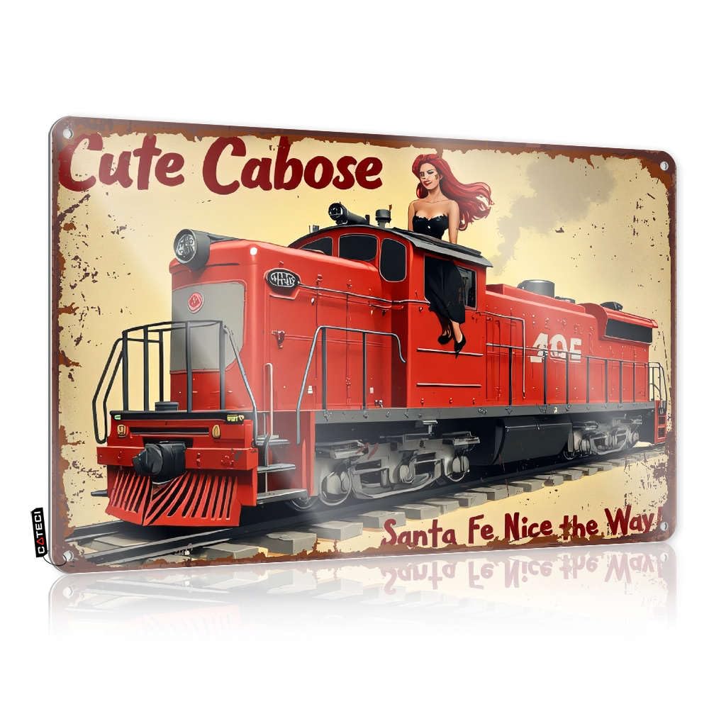 Fzfn Colour Life Art Custom | Santa Fe: Nice The Way! Nostalgic Saloon Bar Decoration(30X40cm)