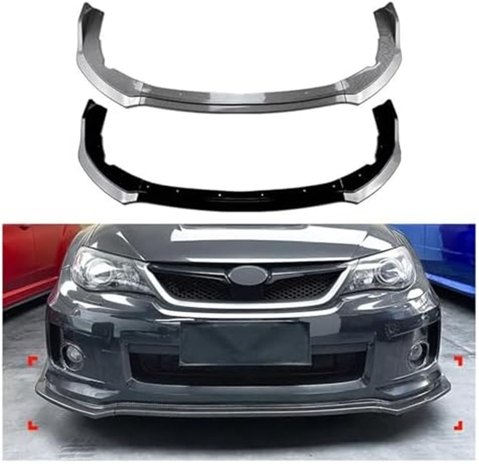 Splitter, dla dla Subaru, dla Imprezy, dla dla WRX, dla Sti 4