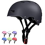 Skateboard Bike Helmet for Adults Women Men Youth Kids (2-3-5-8-14+ Years Boys Girls) - Lightweight Multi-Sport Adjustable Helmets for Bicycle Skateboard Scooter Skate Cycling