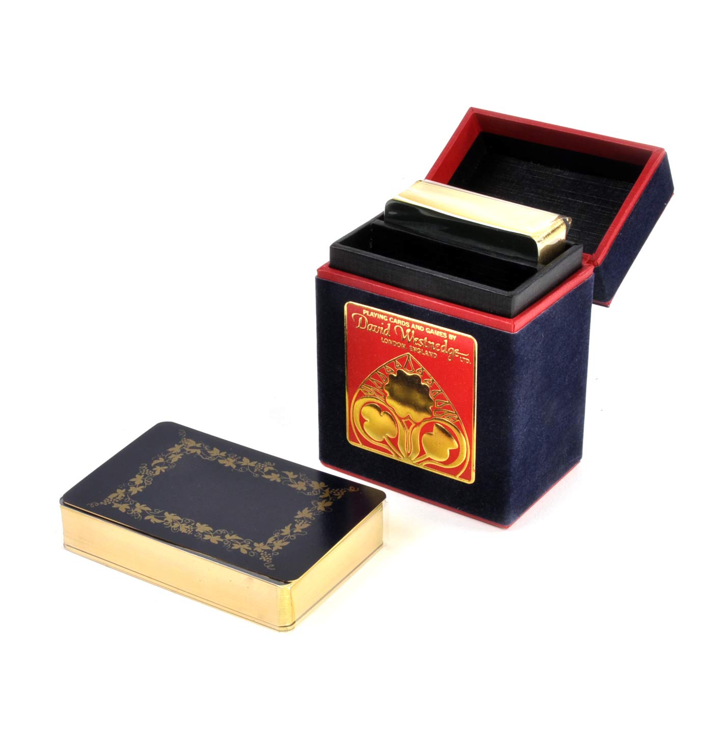 Gilt Edged Green and Blue David Westnedge Playing Cards