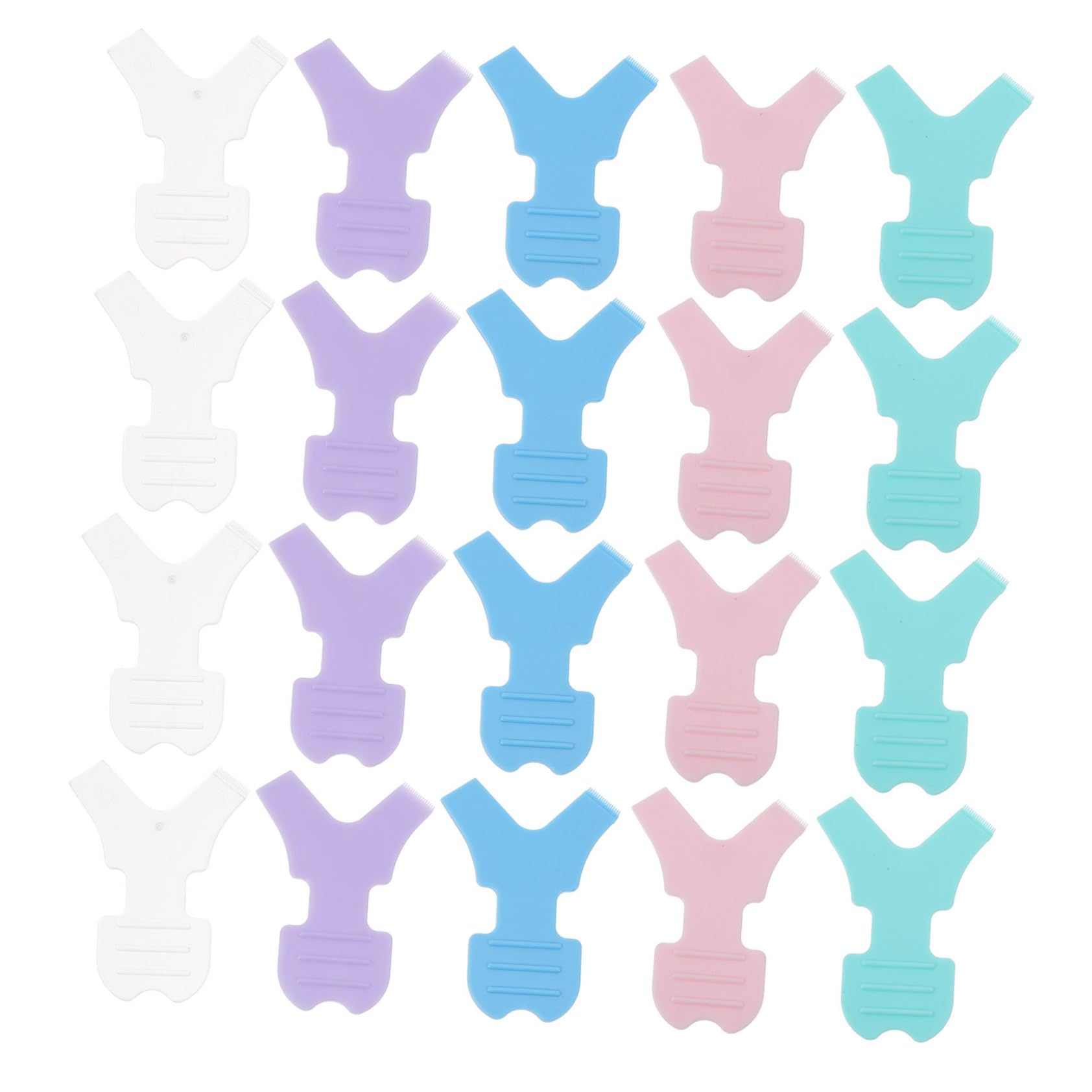 SOESFOUFU Eyelash Lift Tools Set 25pcs Lash Perm Brush Pads Design for Natural Lash Perm