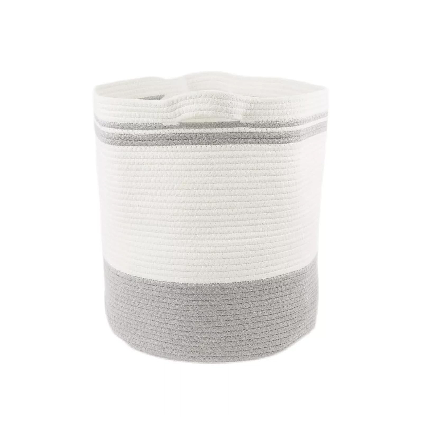 70L Cotton Rope Storage Hamper With Large Capacity for Laundry, Clothes, Toys - Woven Basket Organizer for Nursery