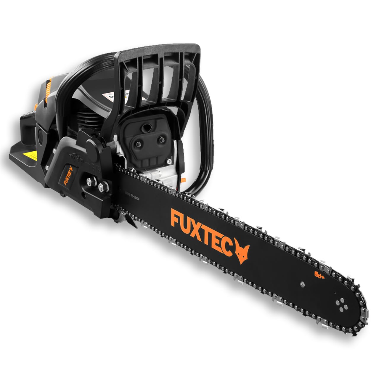 FUXTEC Benzin Kettensäge FX-KS255 – Motorsäge 2,3kw 54ccm Hubraum & EASY-Start – Schwertlänge 52cm inkl. Schwertschutz & Tragetasche