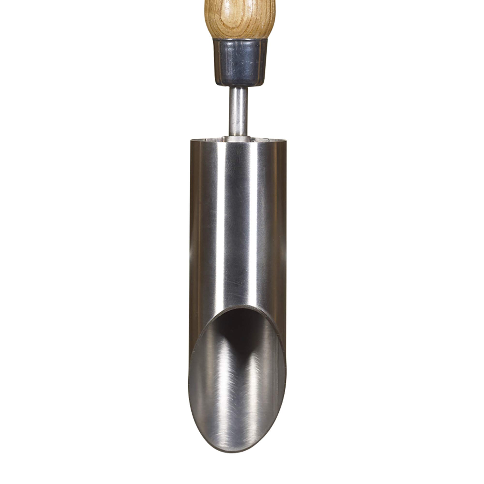 Kent & Stowe Sadzarka do cebuli – sadzarka do cebuli kwiatów ze stali nierdzewnej do równomiernych otworów, szpikulec do cebuli z trzonkiem z jesionu, długość: 30 cm