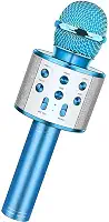 WS-858 Microfone de karaokê sem fio portátil, Player de karaokê portátil para celular Alto-falante HIFI Bluetooth embutido, Selfie 3-em-1 bateria de lítio recarregável Karaokê KTV MIC