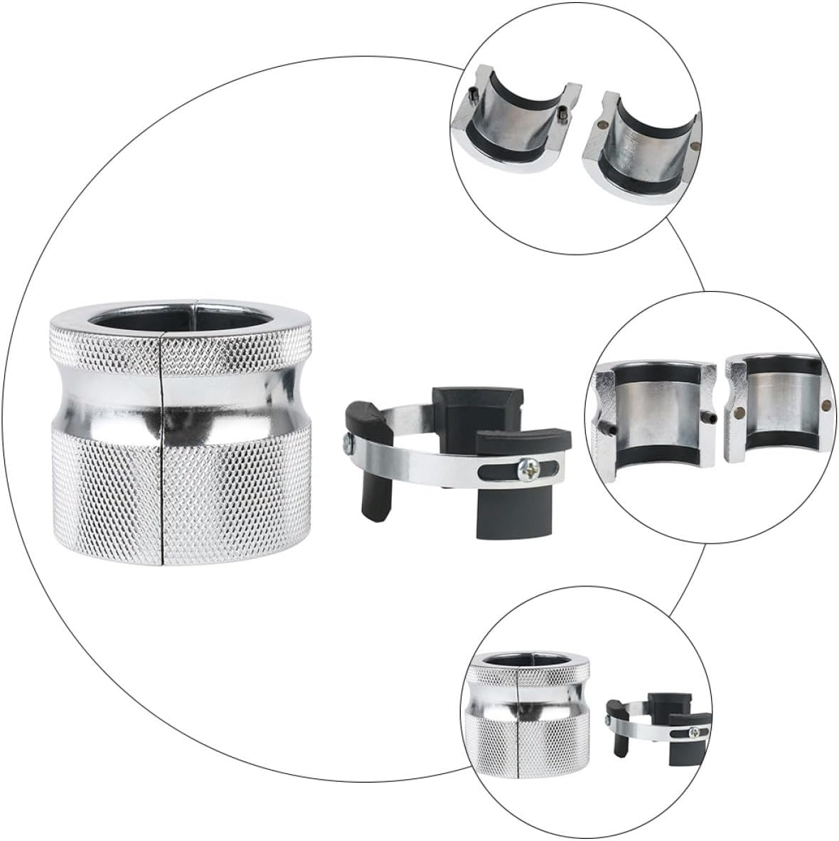 Adjustable Fork Seal Driver Tool 39mm-50mm Motorcycle Oil Seal Installation Kit for Dirt Bike Forks, Universal Suspension Service Tool for Motorbike Maintenance