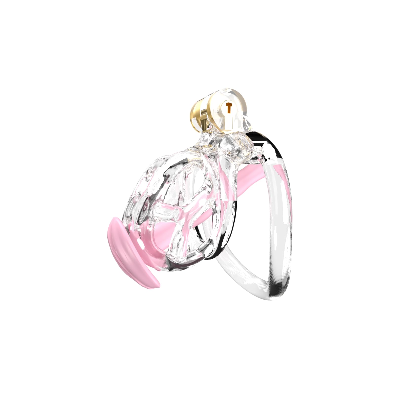 Transparent Cobra Chastity Device 1.0 3D Printed Discreet Packaging XS Transparent