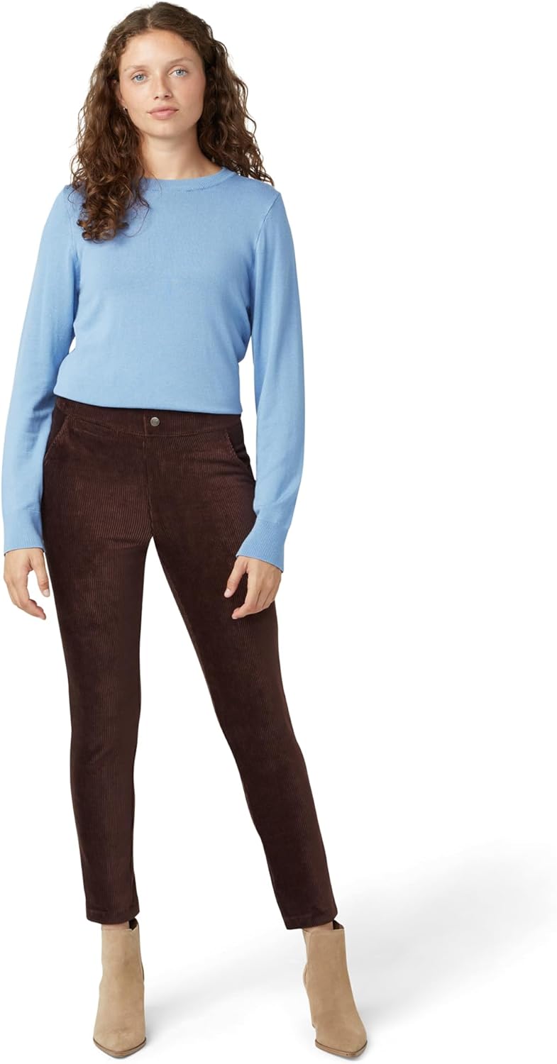 HUE Womens Plush Corduroy Tapered Pants - Image 6