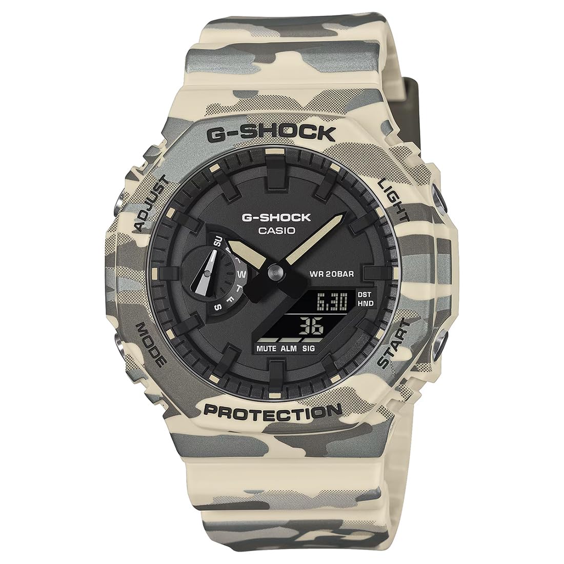 G-Shock GA-2100CM-5ADR Analog-Digital Camouflage Watch Men (G1793)-image-29