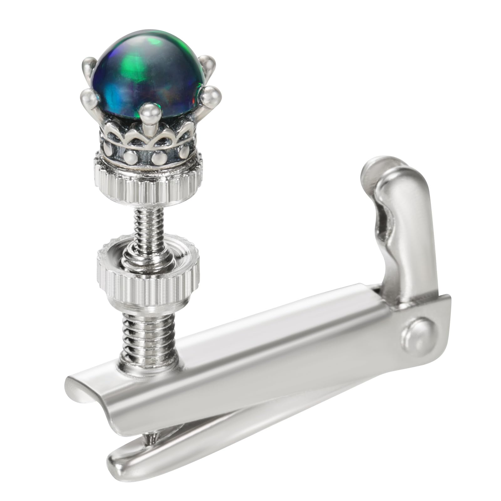 Handgefertigte kreative Violine Feinabstimmung Violinen-Stimmer Violinen-Schraube Violinen-Saitenhalter für 3/4 4/4 Violinen (10-Schwarzer Opal)