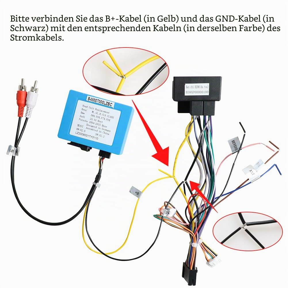 Autoradio Optical Fiber Box Für Mercedes Benz/Audi/BMW Canbus Box Decoder Plug and Play