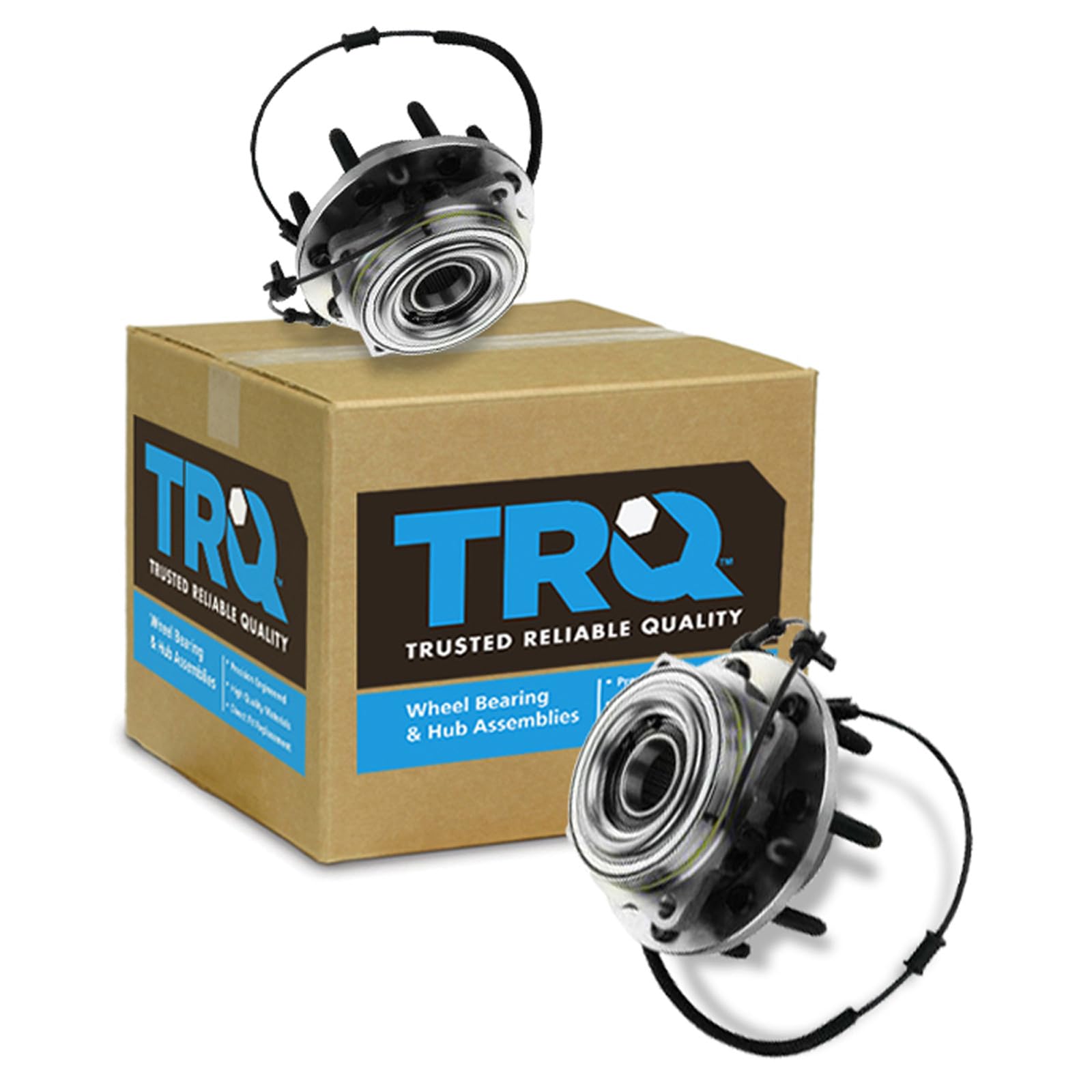 TRQ Front Wheel Bearing &amp; Hub Assembly Set
