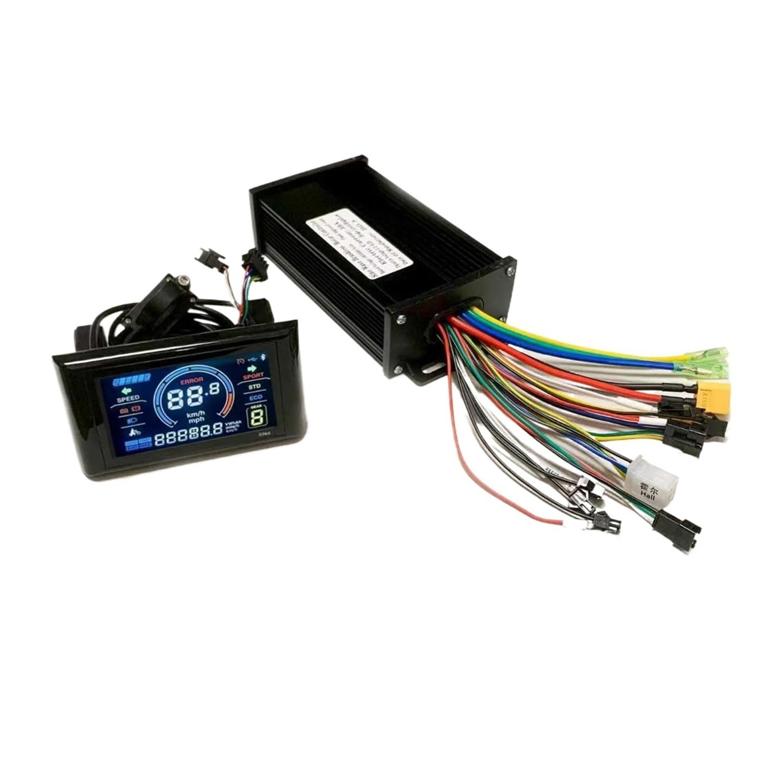 HHB18I 20A/30A/60A Sine wave Brushless motor controller With S966 LCD Color Display 500W/1000W/3000W(30A with s966 LCD)