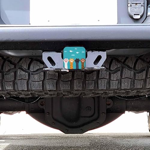 Miniatura 6 de Beabes Cubierta de enganche receptor de 2 pulgadas, patas de gato, patas de perro de animales de dibujos animados, garras de gato, cubiertas de