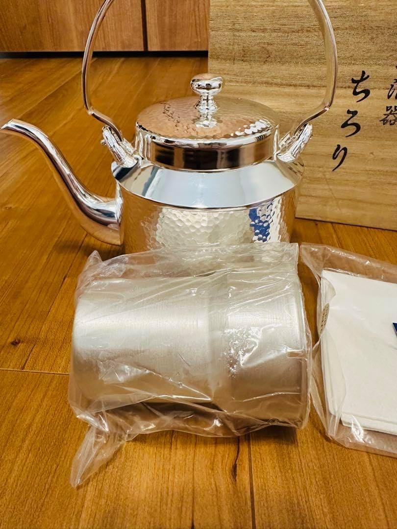 早川器物　洋銀製冷酒器　ちろり Hayakawa Silver 洋白銀器 冷酒器ちろり 丸（L）（450ml） 早川器物 洋