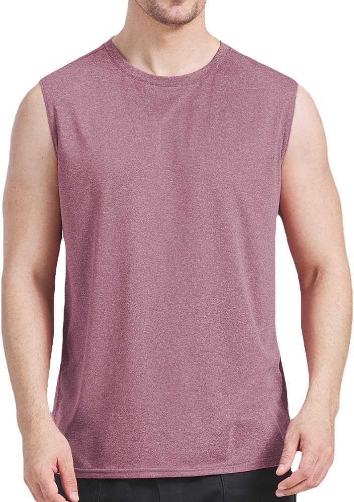 3 Pack Men's Workout Tank Top Dry Workout Sleeveless T-Shirt - Image 4