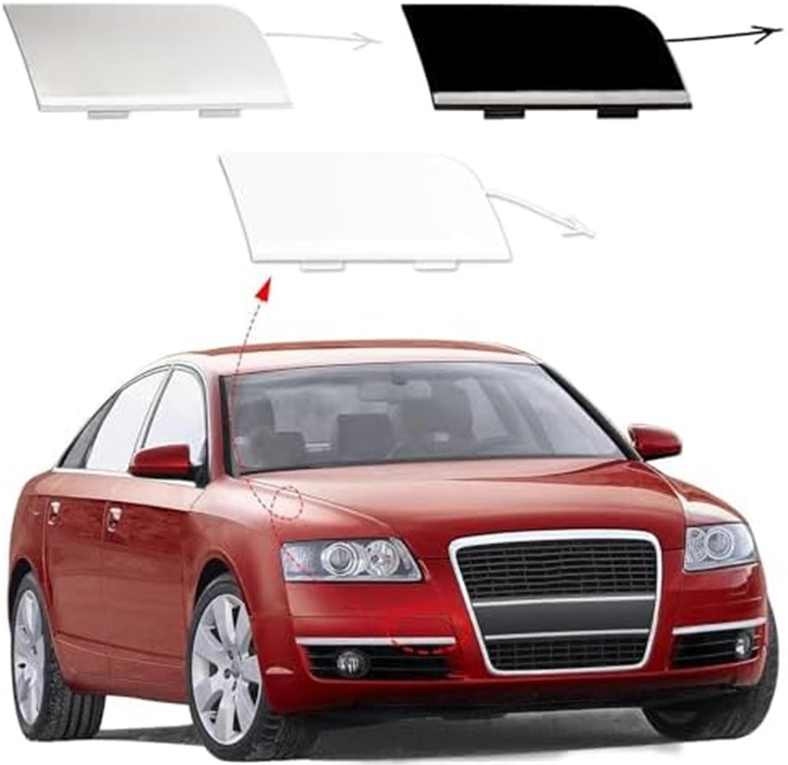 Auto-Abschlepphaken-Abdeckung, für A6 C6 2004–2008, vordere